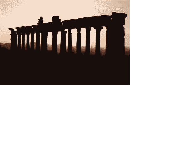 ruines de temple à Baalbeck